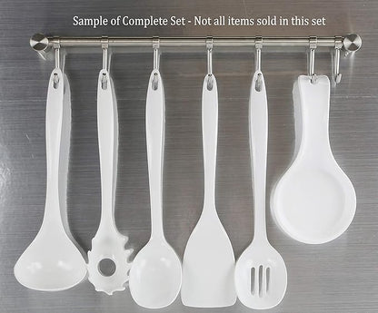Reston Lloyd Melamine Soup Ladle Kitchen Utensil, Premium Quality Utensil with Heat Resistant Ergonomic Handle, Durable BPA-Free Plastic, 10.5 inch long, 6pc Set, White - Image 4