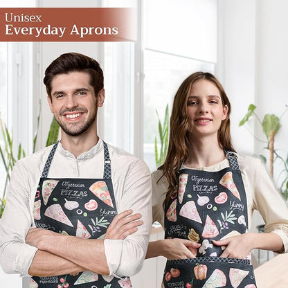 Maison d' Hermine 100% Cotton Apron for women with Pocket Kitchen Chef Apron for Men Cooking Mothers Day Gifts - Image 6