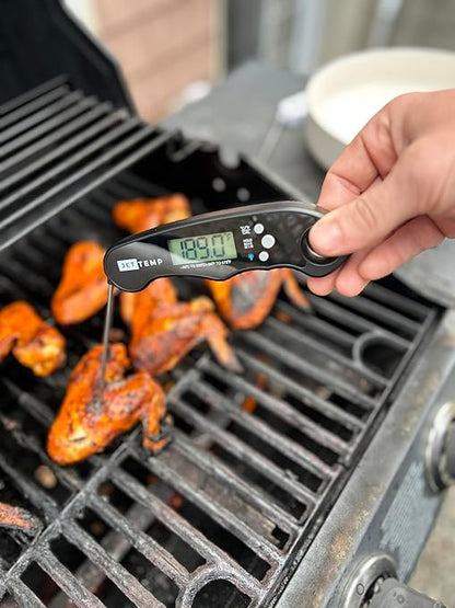 F1 Digital Meat Thermometer - Fast, Accurate, Easy to Use - Great for Grilling, Baking, Frying - Water Resistant