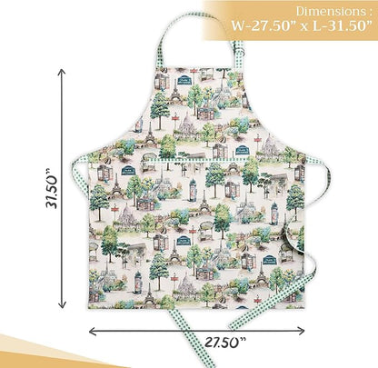 Maison d' Hermine 100% Cotton Apron for women with Pocket Kitchen Chef Apron for Men Cooking Mothers Day Gifts - Image 4