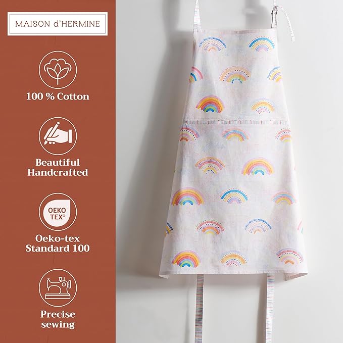 Maison d' Hermine 100% Cotton Apron for women with Pocket Kitchen Chef Apron for Men Cooking Mothers Day Gifts - Image 2