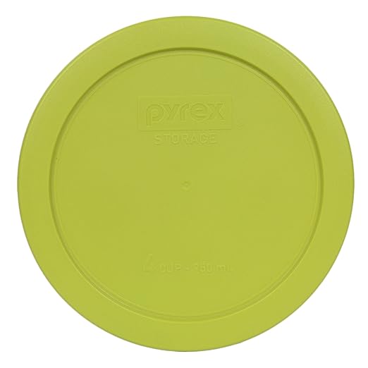 Pyrex 7201-PC Round 4 Cup Storage Lid for Glass Bowls (1, Edamame Green) by Pyrex
