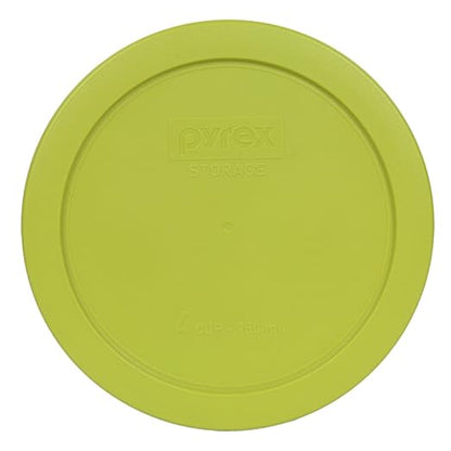 Pyrex 7201-PC Round 4 Cup Storage Lid for Glass Bowls (1, Edamame Green) by Pyrex
