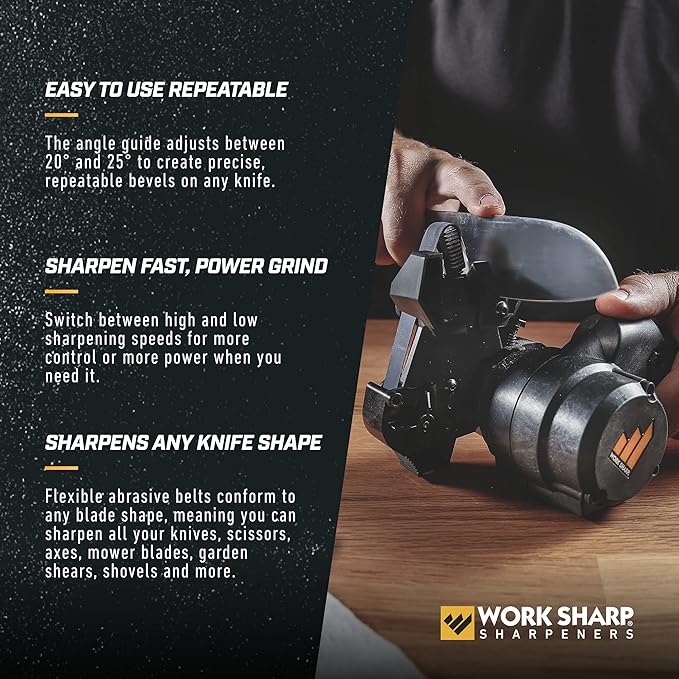 Work Sharp Knife and Tool Sharpener with extra replacement belts - Image 3