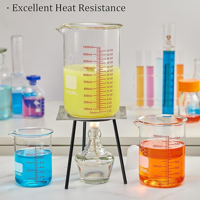 High Borosilicate Glass Measuring Cup-V-Shaped Spout,1000ml(32OZ) Glass Measuring Beaker for Kitchen or Restaurant, Easy to Read - Image 8