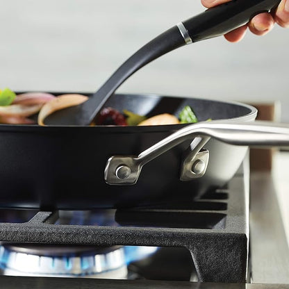 KitchenAid Hard Anodized Induction Nonstick Fry Pan/Skillet with Lid, 12.25 Inch, Matte Black - Image 12