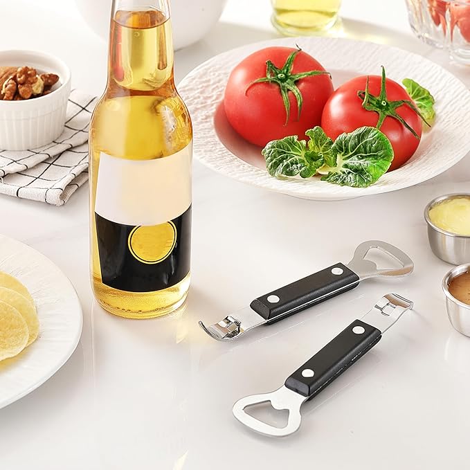 2PCS Bottle Opener, JINLIFA Stainless Steel Manual Can Punch Bottle Cap Beer Bottle Openers, Dishwasher Safe - Image 7