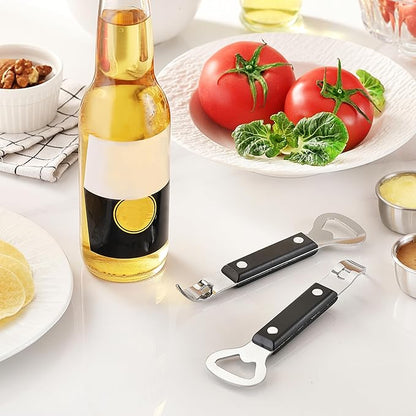2PCS Bottle Opener, JINLIFA Stainless Steel Manual Can Punch Bottle Cap Beer Bottle Openers, Dishwasher Safe - Image 7