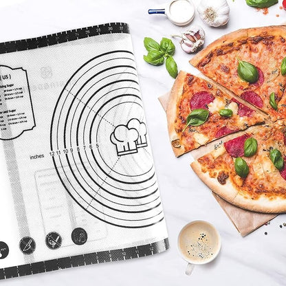 Pastry Mat, 28" x 20" Food Grade Silicone Extra Large Non Stick Baking Sheet Mat with Measurement for Making Cookies,Macarons,Bread and Pastry - Image 3