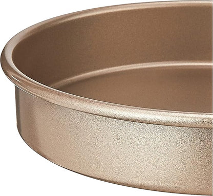 Cuisinart 9-Inch Chef's Classic Nonstick Bakeware Round Cake Pan, Champagne (Pack of 2)