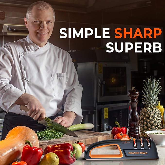 5 Precision Adjust Knife Sharpener- 3-Stage Premium Kitchen Knife Sharpener to Repair, Restore & Polish Blades by Sharp Pebble - Image 8