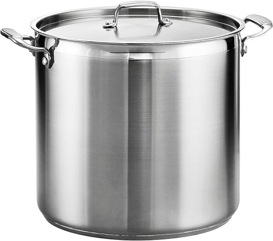 Tramontina Gourmet Stainless Steel 24-Quart Extra Large Stock Pot with Lid by Tramontina