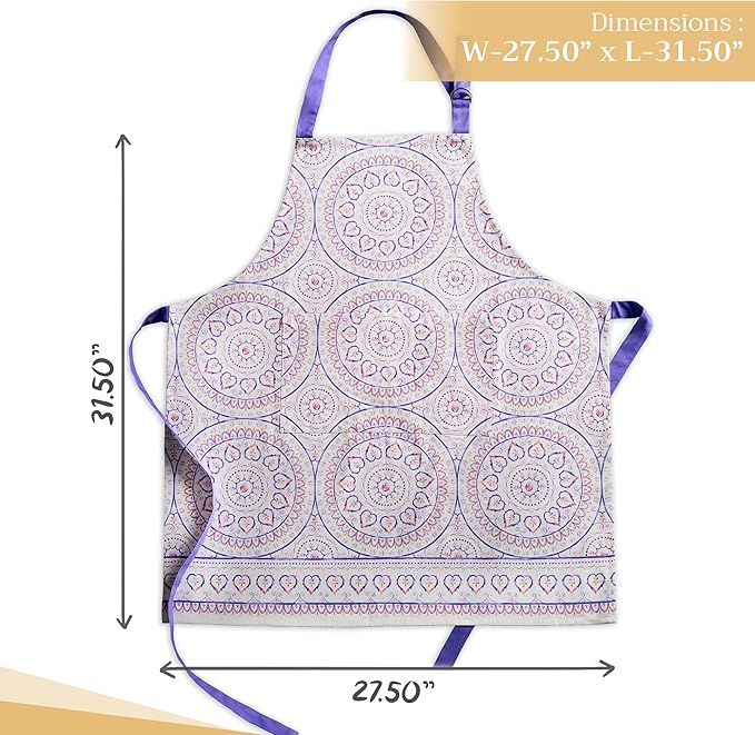 Maison d' Hermine 100% Cotton Apron for women with Pocket Kitchen Chef Apron for Men Cooking Mothers Day Gifts - Image 4