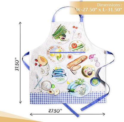 Maison d' Hermine 100% Cotton Apron for women with Pocket Kitchen Chef Apron for Men Cooking Mothers Day Gifts - Image 4