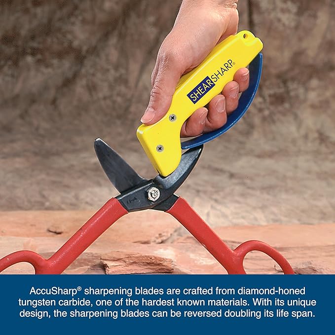 AccuSharp Multi-Pack Hand-Held Carbide Blade Sharpener, Knife, Garden Tool and Scissor Sharpener, Restores, Repairs & Hones Blades & Edges, 3-Pack - Image 5