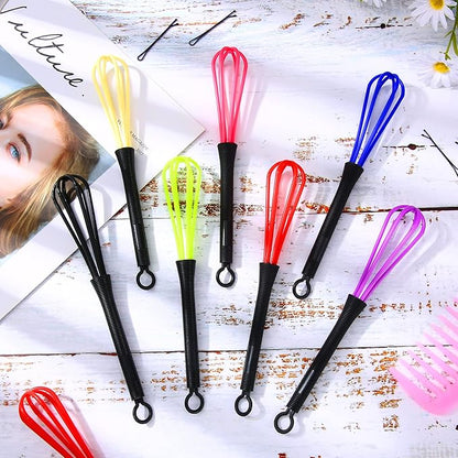 12 Pack Hair Color Whisk Mini Whisk for Hair Dye Color Mixing Christmas Gifts 7 x 1.2 in Salon Barber Plastic dressing Dye Kitchen Baking Cooking Mixer Tool - Image 7