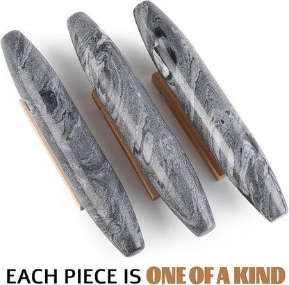 Koville African Natural Grey Marble French Rolling Pin, 12inch Non-Stick Rolling Pin for Baking, Dough Roller for Pasta, Dumpling, Fondant, Pie, Bread, Pizza, Kitchen Baking Tools - Image 7