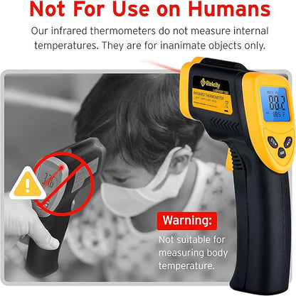 Etekcity Infrared Thermometer Laser Temperature Gun 1080, -58°F~ 1130°F for Meat Food Candy Pizza Oven, Heat Gun for Cooking, Kitchen, Fridge, Reptile, BBQ, HAVC, Adjustable Emissivity & Max Measure - Image 8