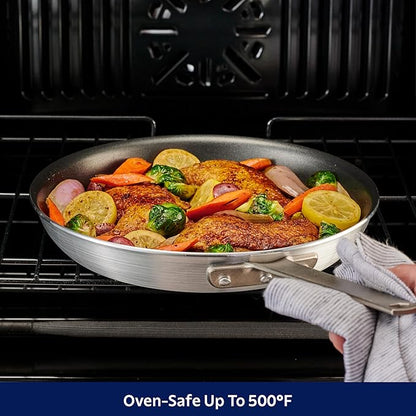 Tramontina Professional 12-Inch Non Stick Large Frying Pan, Heavy-Gauge Aluminum Skillet with Reinforced Nonstick Coating, Gray Handle, Dishwasher and Oven Safe - Image 6