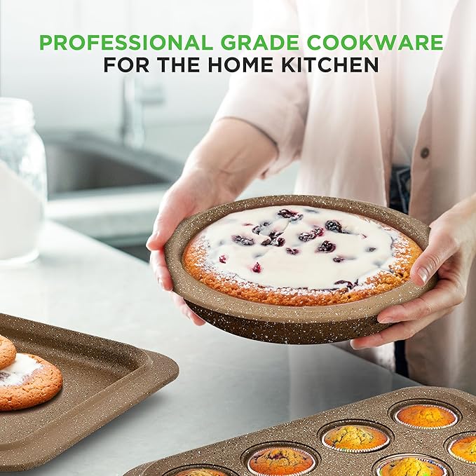 NutriChef 22‑Piece Non‑Stick Ceramic Pots and Pans Set – For All Cooktops Including Induction – PTFE & PFAS Free, Includes Bakeware & Utensils - Image 6