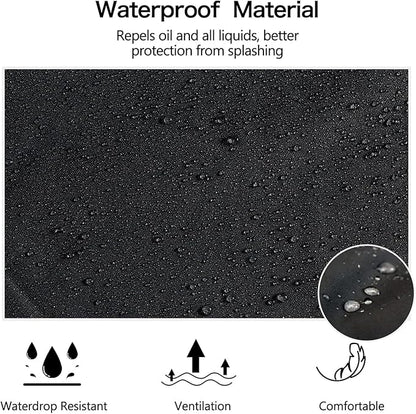 Homsolver 2 Pack Waterproof Rubber Aprons, Heavy Duty Butcher for Men, Chemical Vinyl Plastic Aprons for Dishwashing - Image 3