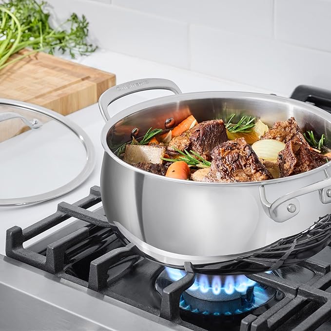 Cuisinart PureClad™ Triple Ply Stainless Steel 4.5 Qt. Dutch Oven w/Cover, PCT3545-24 - Image 3
