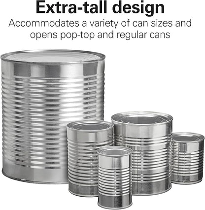 Hamilton Beach Smooth Edge Electric Automatic Can Opener for Kitchen with Easy Push Down Lever,Extra Tall,Includes Stainless Steel Scissors,Black and Chrome (76607),(Pack of 2) - Image 5