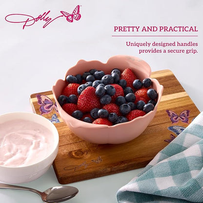 Dolly Parton Mini Colander – Flower-Shaped Berry Strainer with Butterfly Drainage Holes, Raised Base for Easy Rinsing, Dishwasher Safe - Image 5