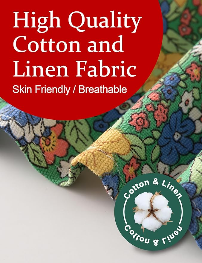 Cozy Adjustable Cross Back Aprons for Women with Pockets Cotton Linen Cooking Kitchen Baking