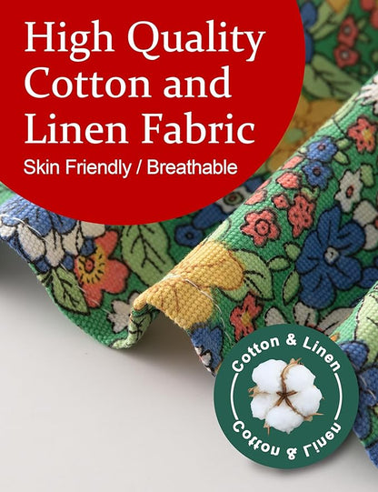 Cozy Adjustable Cross Back Aprons for Women with Pockets Cotton Linen Cooking Kitchen Baking