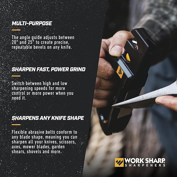 Work Sharp Handheld Pivot Pro Knife and Tool Sharpener, WSHHDPVT, Black - Image 4