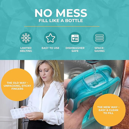 ICEBREAKER POP 2.0 2024: Make And Serve Ice Without Ever Touching The Ice | The Sanitary Silicone Ice Cube Tray for Freezer | Patented Ice Trays for Freezer | This Ice Cube Maker Makes 18 Cubes - Image 3