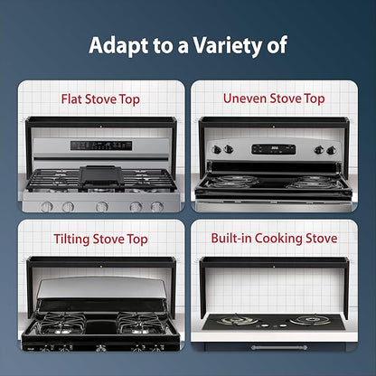 IIIOIIIA Bamboo Over the Stove Spice Shelf for Kitchen, 31.5" Spice Rack Organizer Shelf with 6 hooks, 11.4" Height Extra Storage Countertop, Easy to Assemble, Black - Image 5
