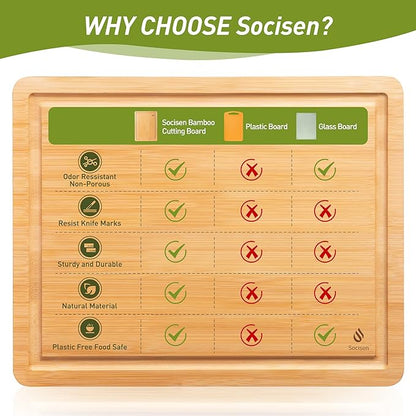Bamboo Cutting Board Set Non Slip Feet Over Sink Kitchen Gadgets Seller 2024 First Apartment Essentials New Home Must Haves Things Stuff Accessories House Warming Decor Housewarming Hostess Host Gifts