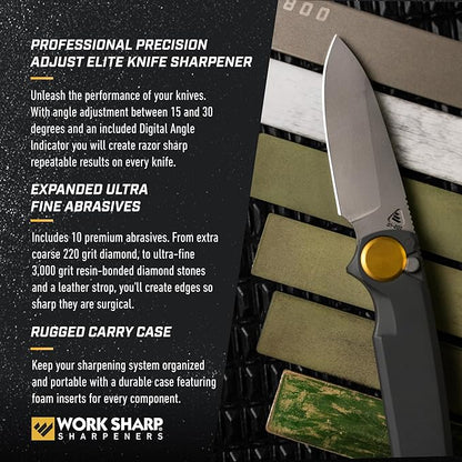 Work Sharp Professional Precision Adjust Elite Knife Sharpener Kit, Sharpen Every Knife You Own - Image 4