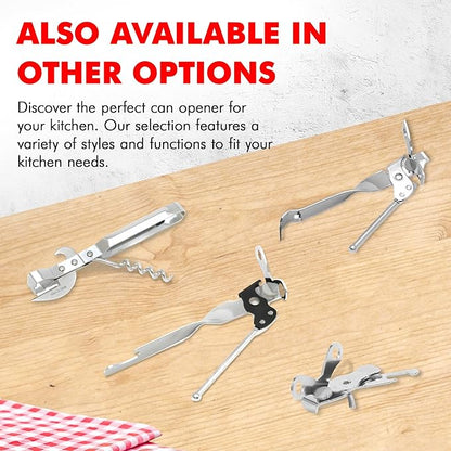 Chef Craft Select Can Opener with Bottle Opener, 7 Inch, Chrome, Nickle Plated - Image 7