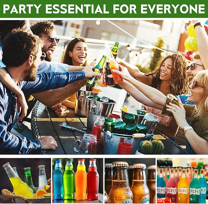 6 Pack Bottle Opener Keychain Set, Colorful Aluminum Alloy Beer Bottle Openers, Small Lightweight Keychain Opener for Beer, Soda & Can Opening, Pocket Bar Tool for Home, Camping & Parties - Image 6