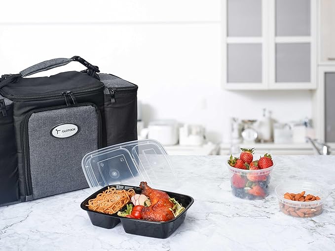 Glotoch 10 Pack 32OZ Meal Prep Containers Reusable Microwave Safe,Extra Large &Thick Food Storage Containers With Lids, Durable Bento Boxes BPA-free, Stackable, Dishwasher/Freezer Safe - Image 8