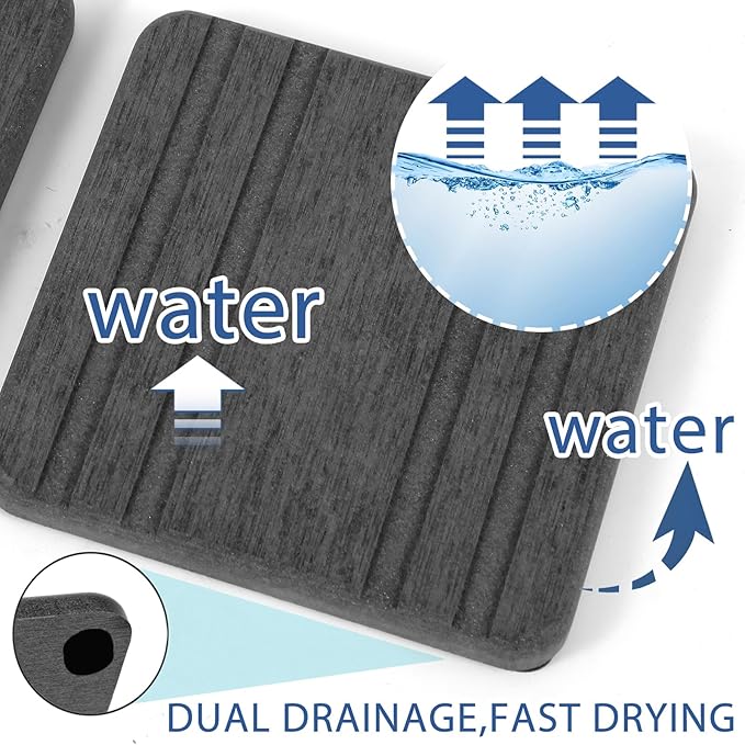 3PCS Water Absorbing Stone Tray, DryingNeat Diatomite Stone Sink Tray, Instant Dry Sink Coasters, Kitchen Sponge Hand Soap Holder, Countertop Fast Drying Counter Trays,8 * 4inch and 4 * 4inch - Image 2