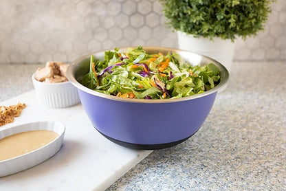 Fox Run Stainless Steel Mixing Bowl, Purple, 4.25 Quart - Image 5