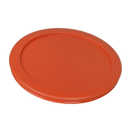 Pyrex 7201-PC Round 4 Cup Storage Lid for Glass Bowls (2, Pumpkin Orange) - Image 2