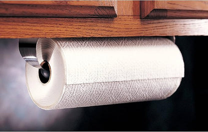 Prodyne Under Cabinet Paper Towel Holder, Silver and Black Small - Image 3
