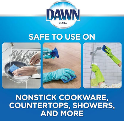 Dawn Non-Scratch Kitchen Dish Sponges, Blue (Pack of 3) - Image 4