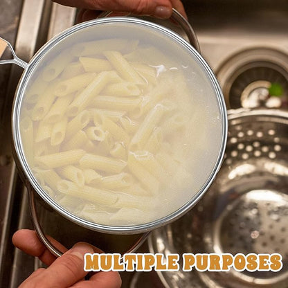 1PCS Splatter Screen for Frying Pan, 8Inch Stainless Steel Splatter Guard for Frying Pan Cooking Pots Food Strainer and Universal Cookware for Cooking, Kitchen Splash Guard No Oil Mess, No Burns - Image 6
