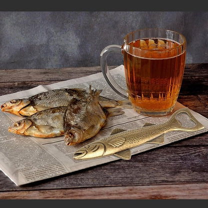 Unique Fishing Gifts for Men, Vintage Beer Bottle Opener Fathers Day Birthday Christmas Valentine Gift for Him Dad Husband Grandpa Boyfriend