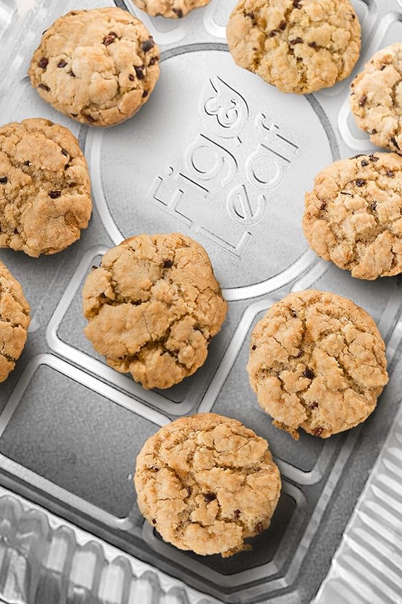 (200 Pack) 1/4 Size Cookie Sheet Baking Cake Pans l 12.8” x 8.9” Disposable Aluminum Foil Trays l Premium Heavy Duty Nonstick Baking Sheets Reusable - Image 4