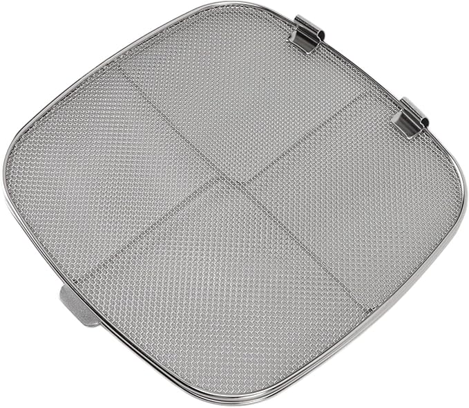 Splatter Guard, Splatter Guards for Frying, Stainless Steel Double Splatter Screen For Fryer Splatter for Oval Barbecue Machine Home