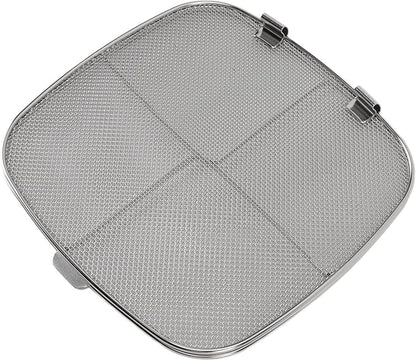 Splatter Guard, Splatter Guards for Frying, Stainless Steel Double Splatter Screen For Fryer Splatter for Oval Barbecue Machine Home