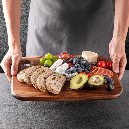 Wood Cutting Boards for Kitchen,JAMES.F Acacia Wooden Heavy Duty Cutting Board, Wooden Chopping Boards Serving Boards with Hang Hole for Meat, Bread or Vegetables (Medium,14.2" x 11" x 0.7")