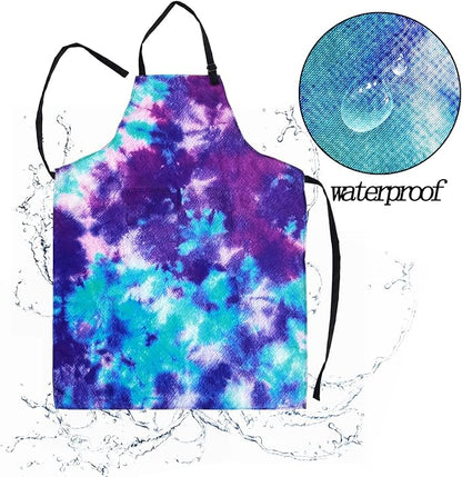 Adjustable Waterproof Apron Bib Apron with 2 Pockets Cooking Kitchen Aprons for Women Men Chef